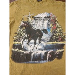 ICECREAM Ice Cream BBC Mens T Shirt Sz Medium Unicorn Yellow
